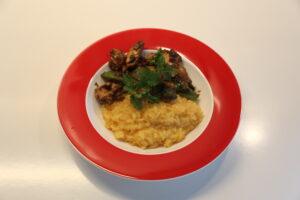 Asiapfanne mit Reis