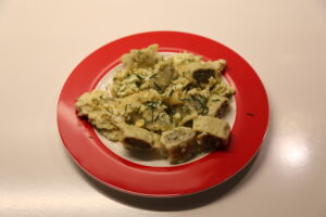Schwäbische Maultaschen mit Ei (1)