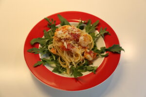 Pasta con sugo di Scampi (1)