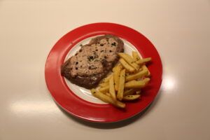Steak in Pfeffersauce (1)