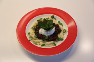 Capunti mit Linsen-Honig-Ragout (1)