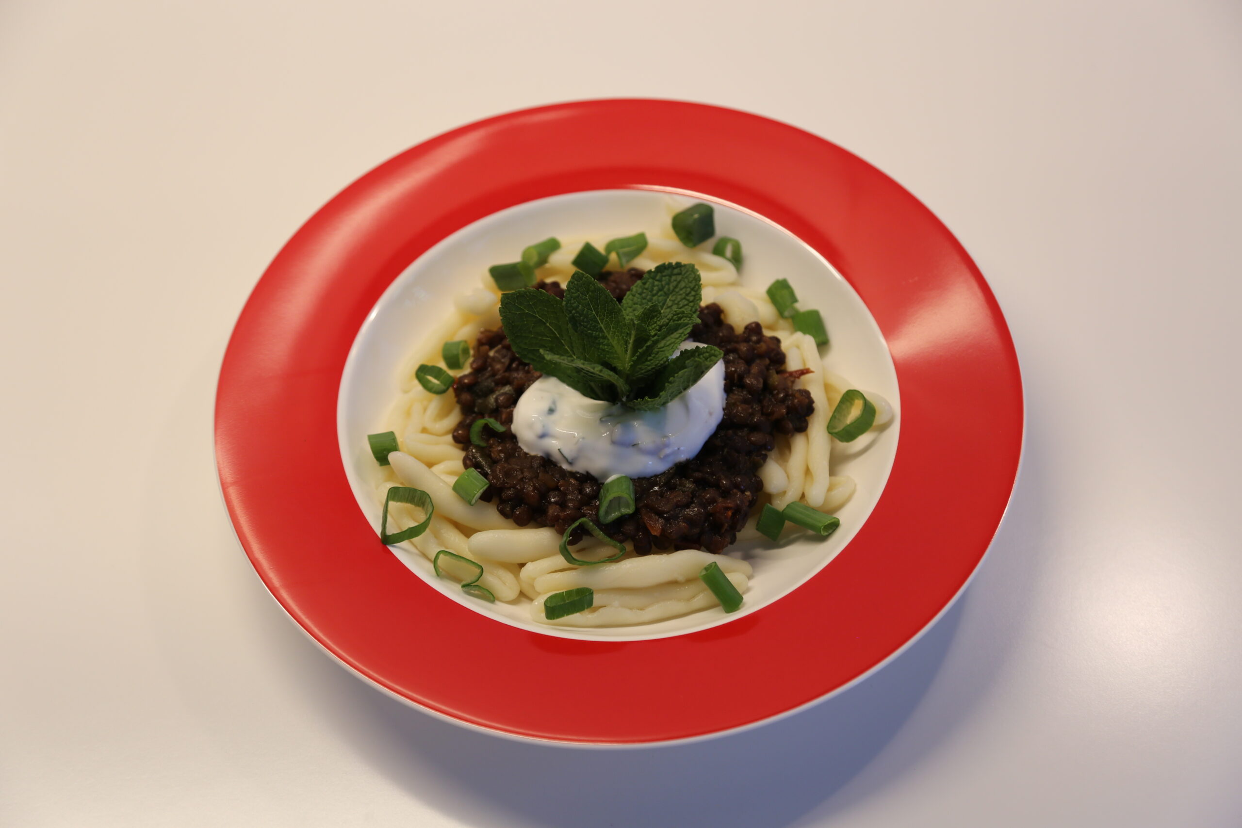 Capunti mit Linsen-Honig-Ragout (1)