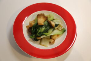 Chǎo nǎi yóu bái cài (Bok Coi Stir Fry) (1)