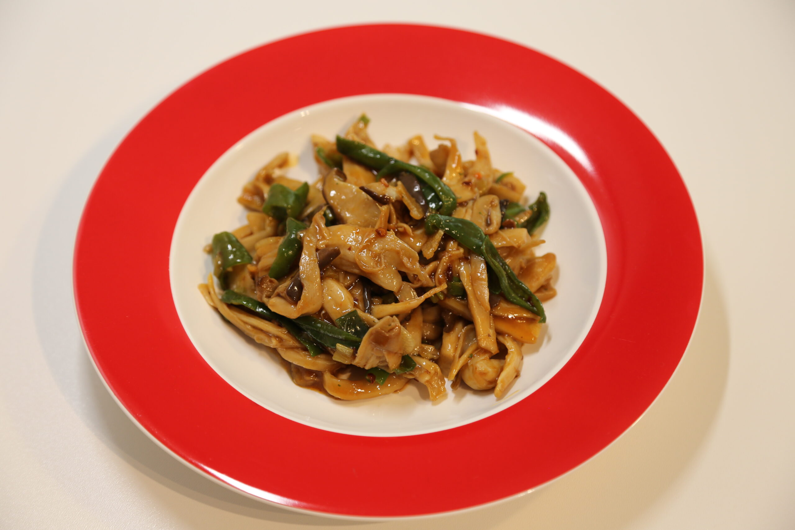 Gān Biān Xìng Bào Gū (King Oyster Mushroom Stir Fry) (1)